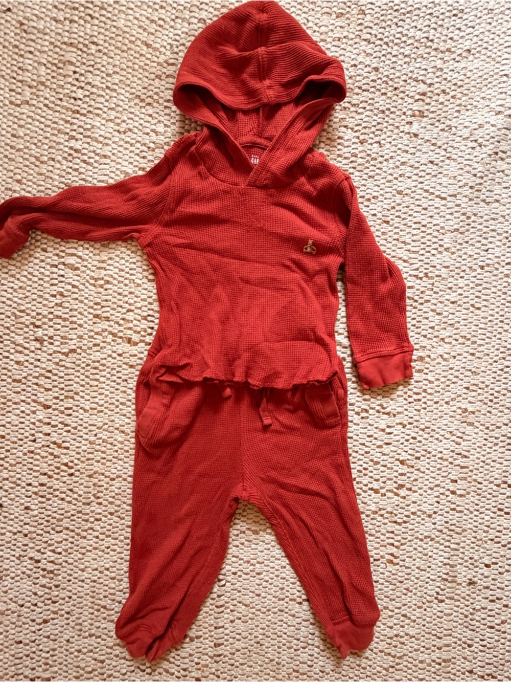 Baby Gap Waffle Knit Sweatsuit Set 100% Cotton